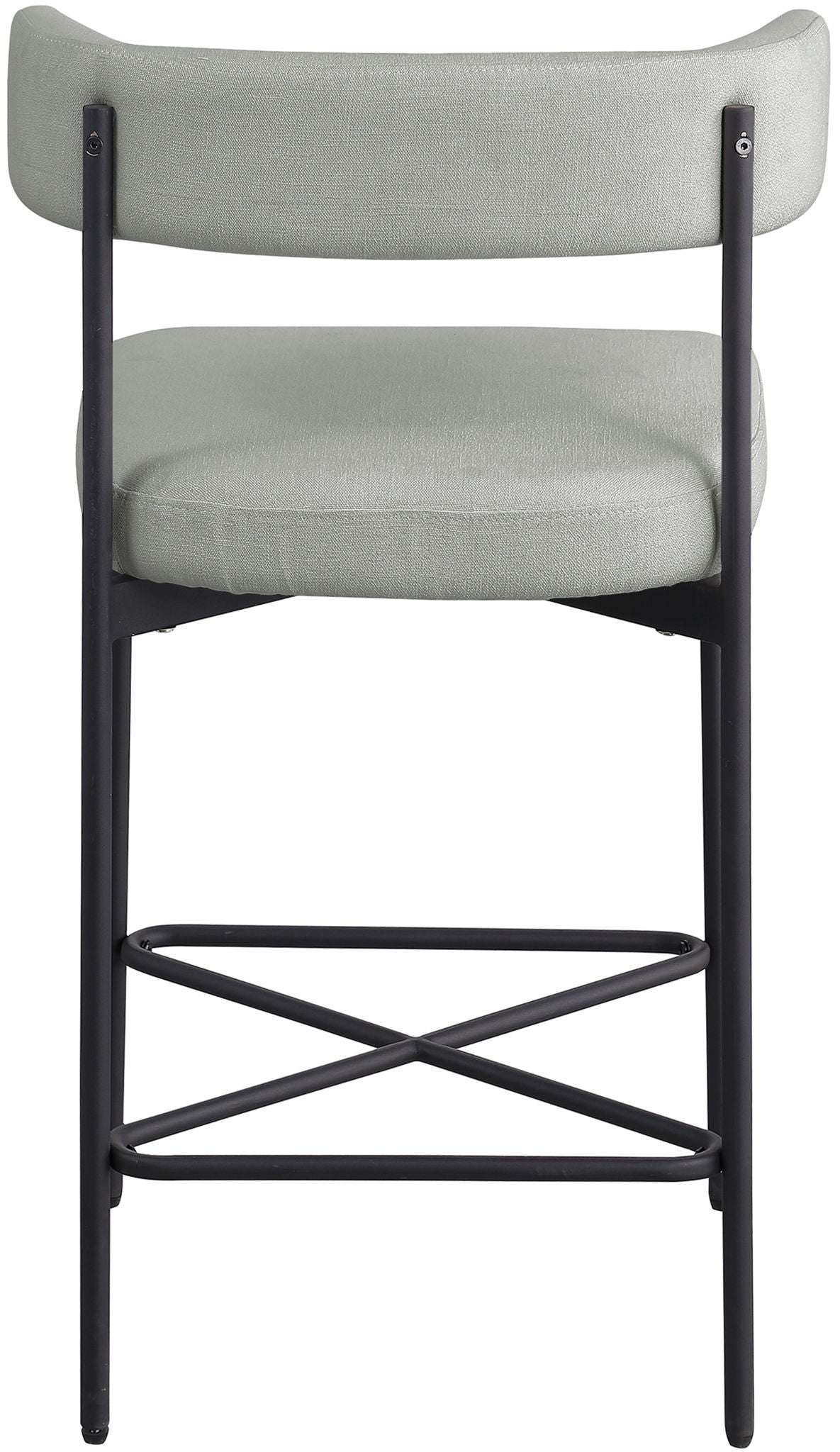 Rivage - Durable Stool With Black Frame (Set of 2)