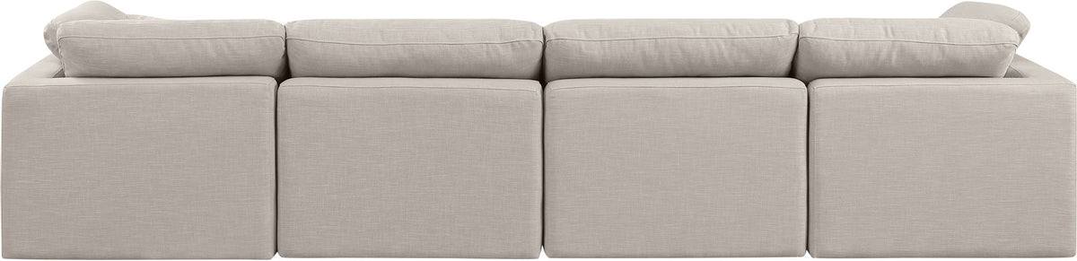 Indulge - Linen 4 Seat Modular Sofa