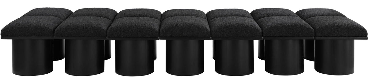 Pavilion - 14 Piece Modular Bench With Black Base