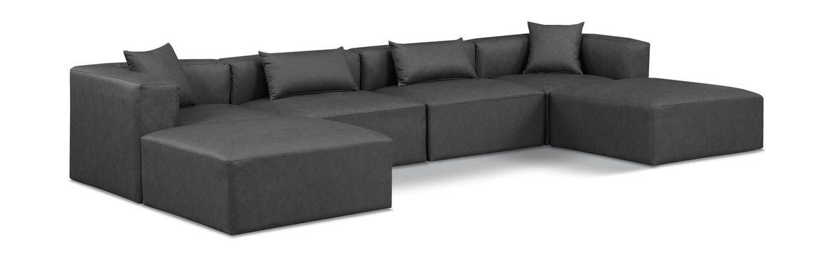 Cube - 6 Piece Modular Double Chaise Sectional