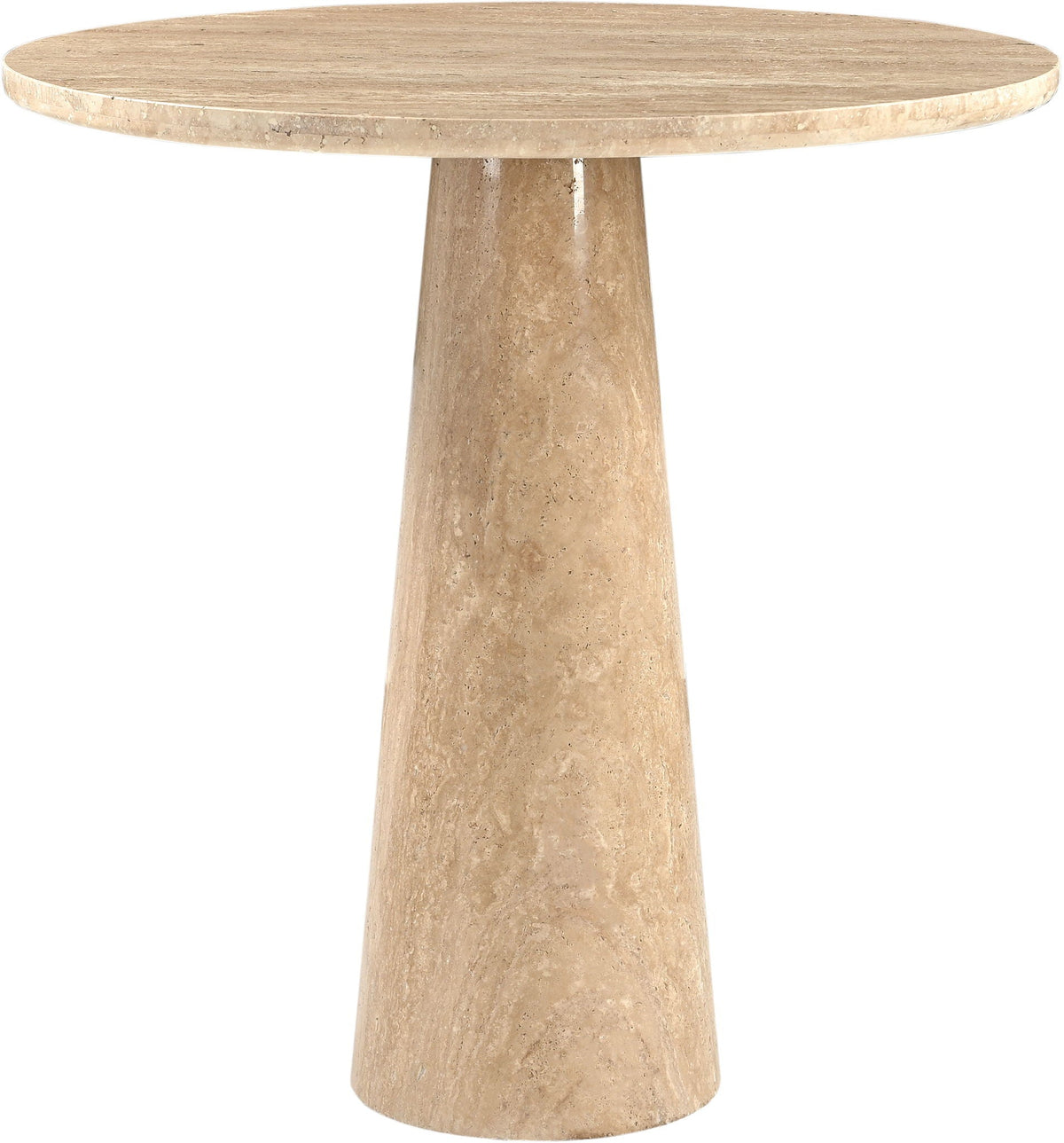 Fontelina - 30" Genuine Bistro Dining Table - Travertine