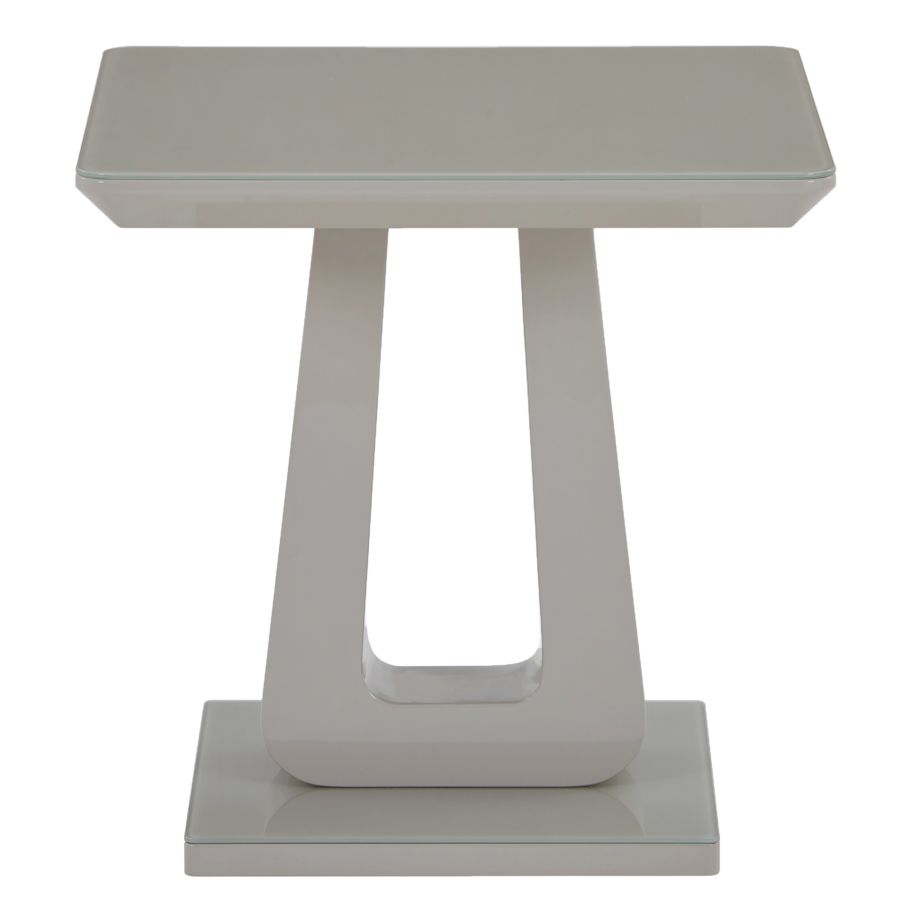 Corvus Accent Table in Warm Grey