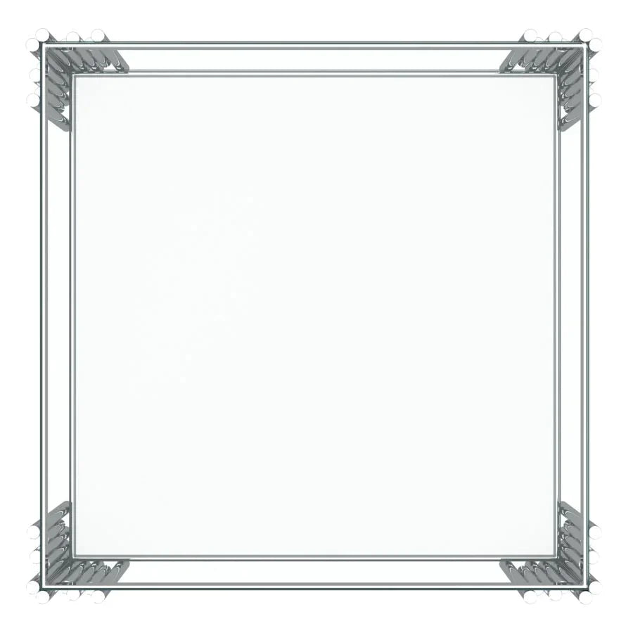 Estrel Large Accent Table in Silver - Furniture Depot