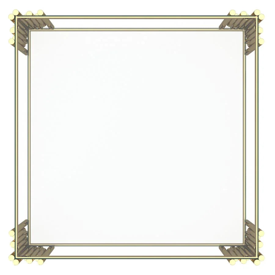 Estrel Large Accent Table in Gold - Furniture Depot