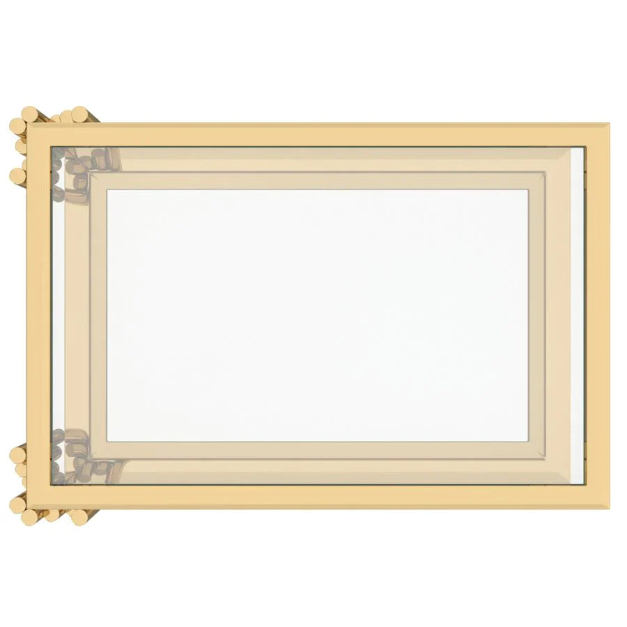 Estrel Small Accent Table in Gold - Furniture Depot