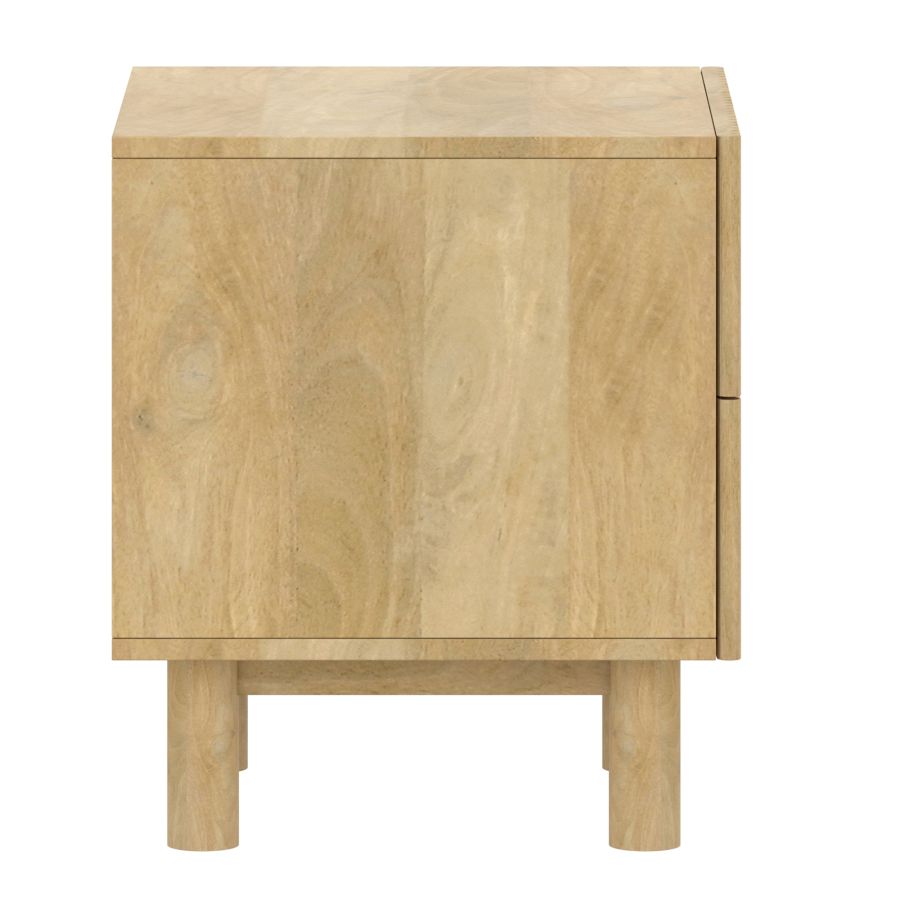 Sangra 2 Drawer Accent Table in Natural