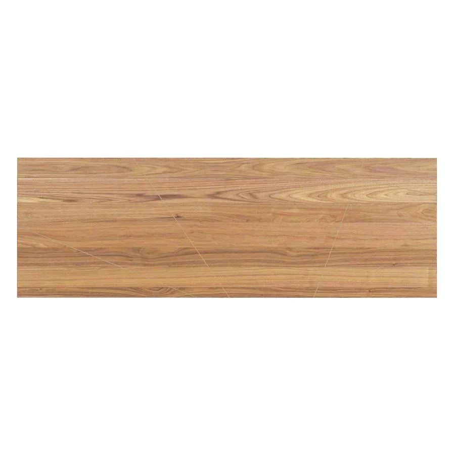 Madox Console Table in Natural & Aged Gold - Furniture Depot