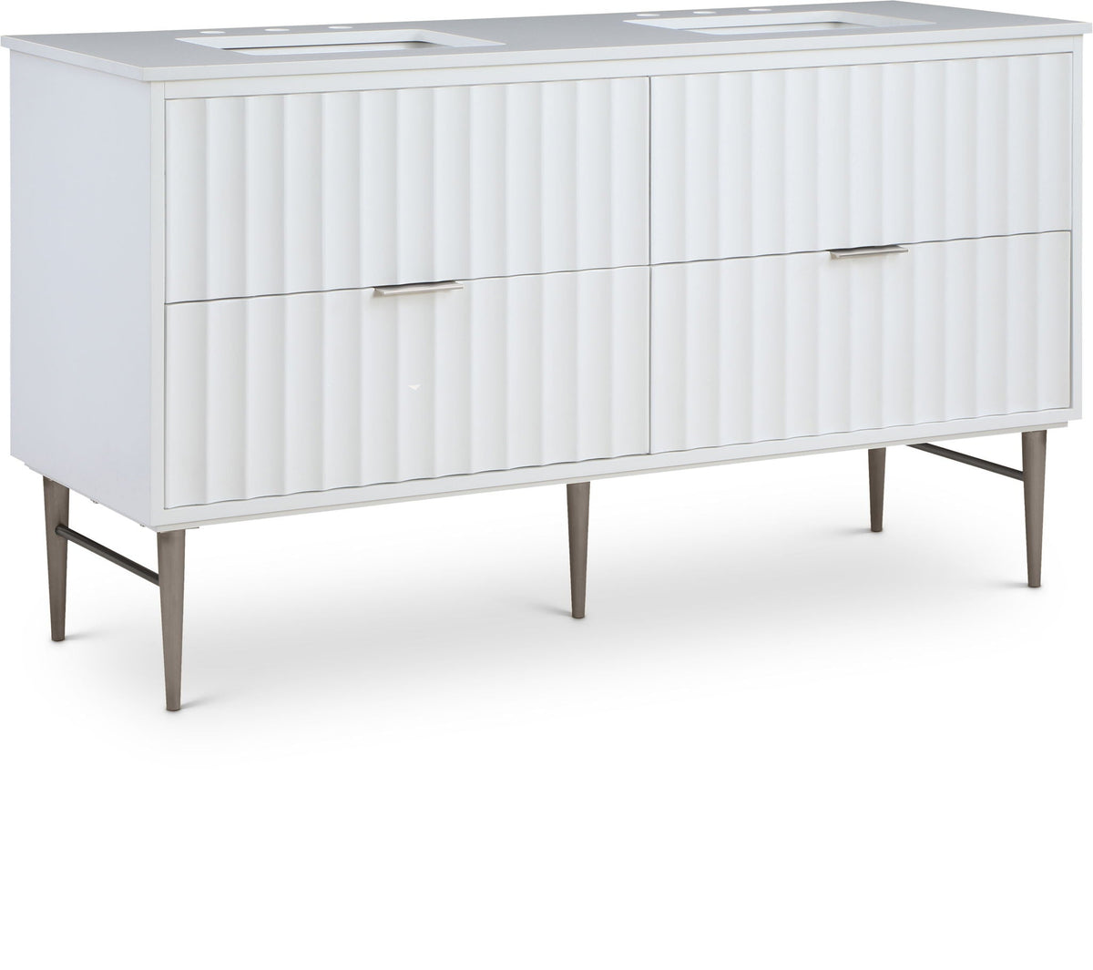 Modernist - Bathroom Vanity With Chrome Legs