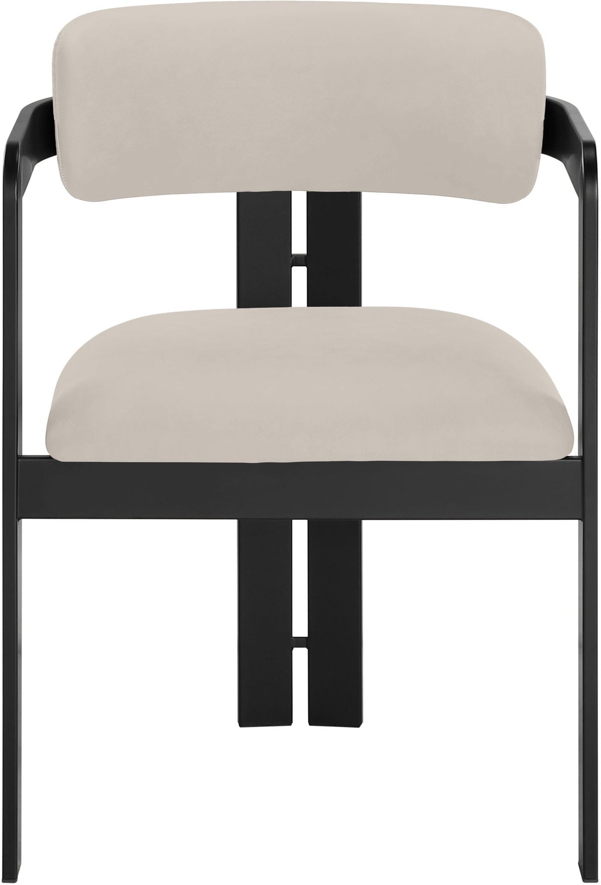 Aurum - Vegan Leather Upholstered Dining Chair (Set of 2) - Taupe