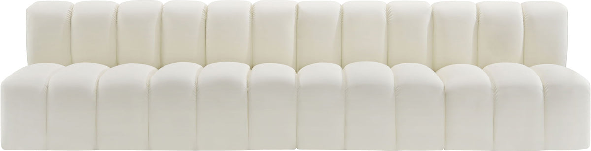 Arc - Faux Leather 4 Seats Modular Sofa