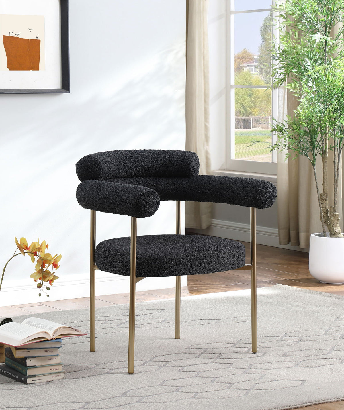Blake - Boucle Fabric Dining Chair (Set of 2)