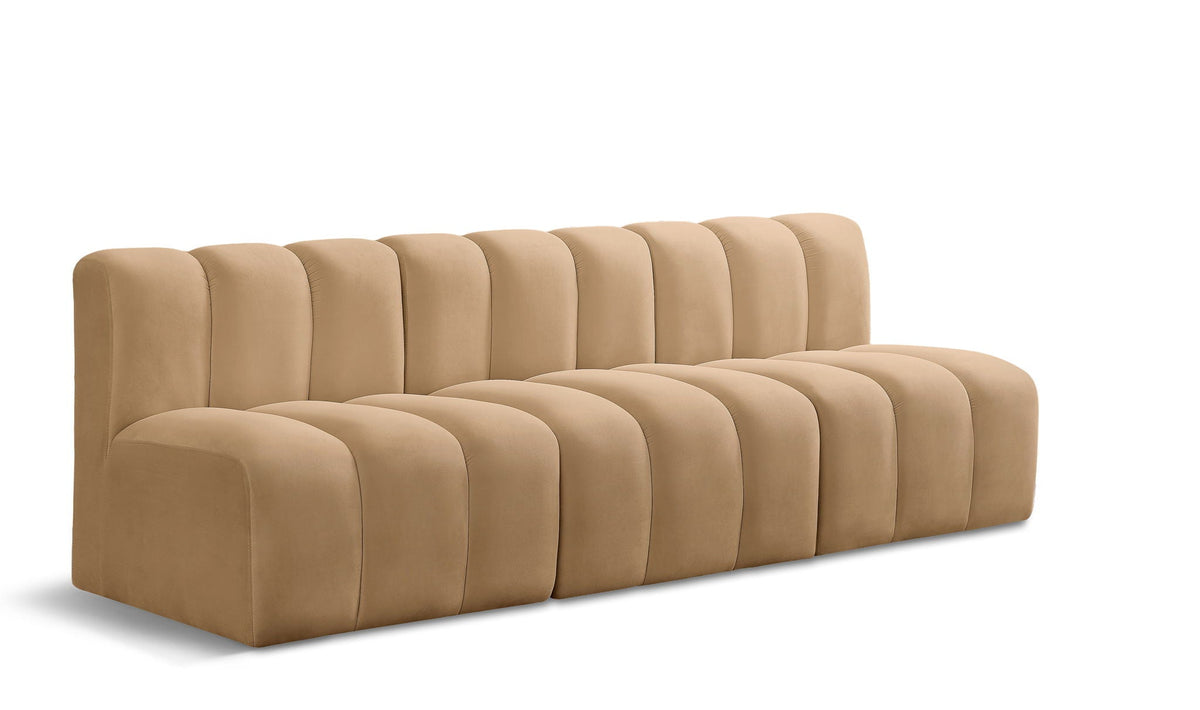 Arc - Velvet 3 Seats Modular Sofa