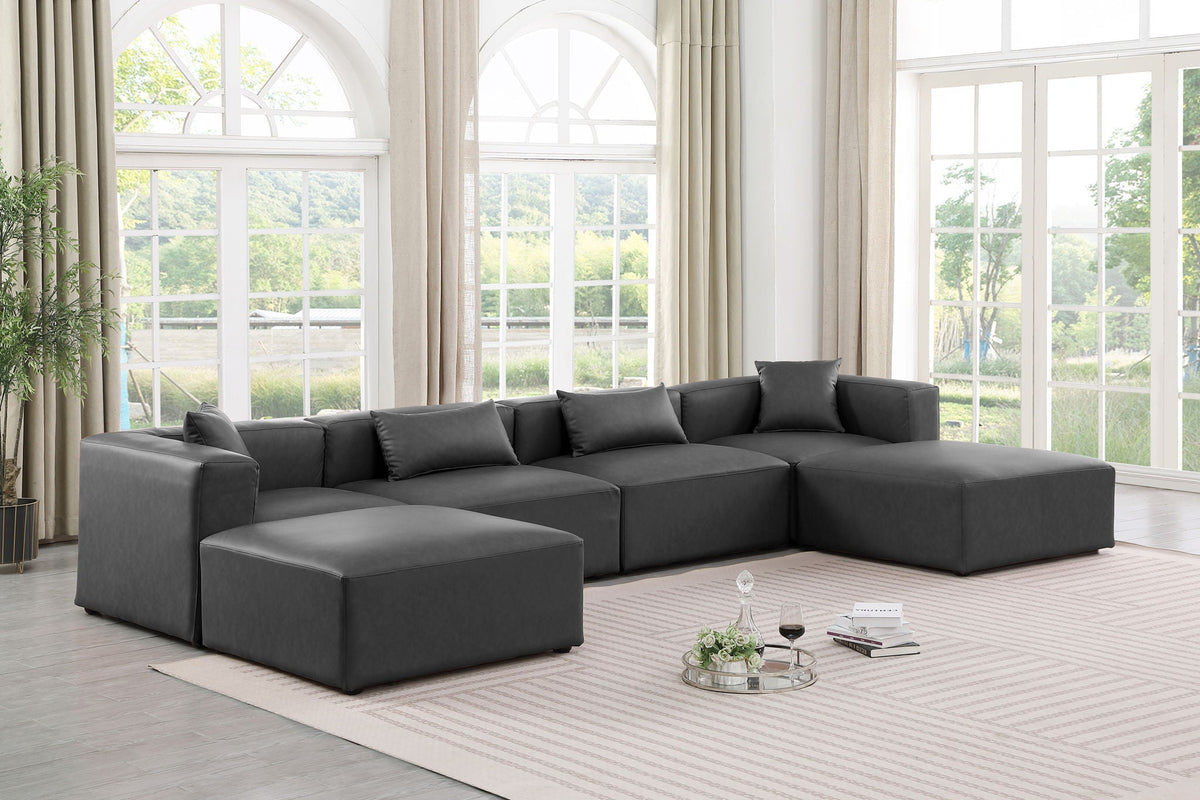 Cube - 6 Piece Modular Double Chaise Sectional