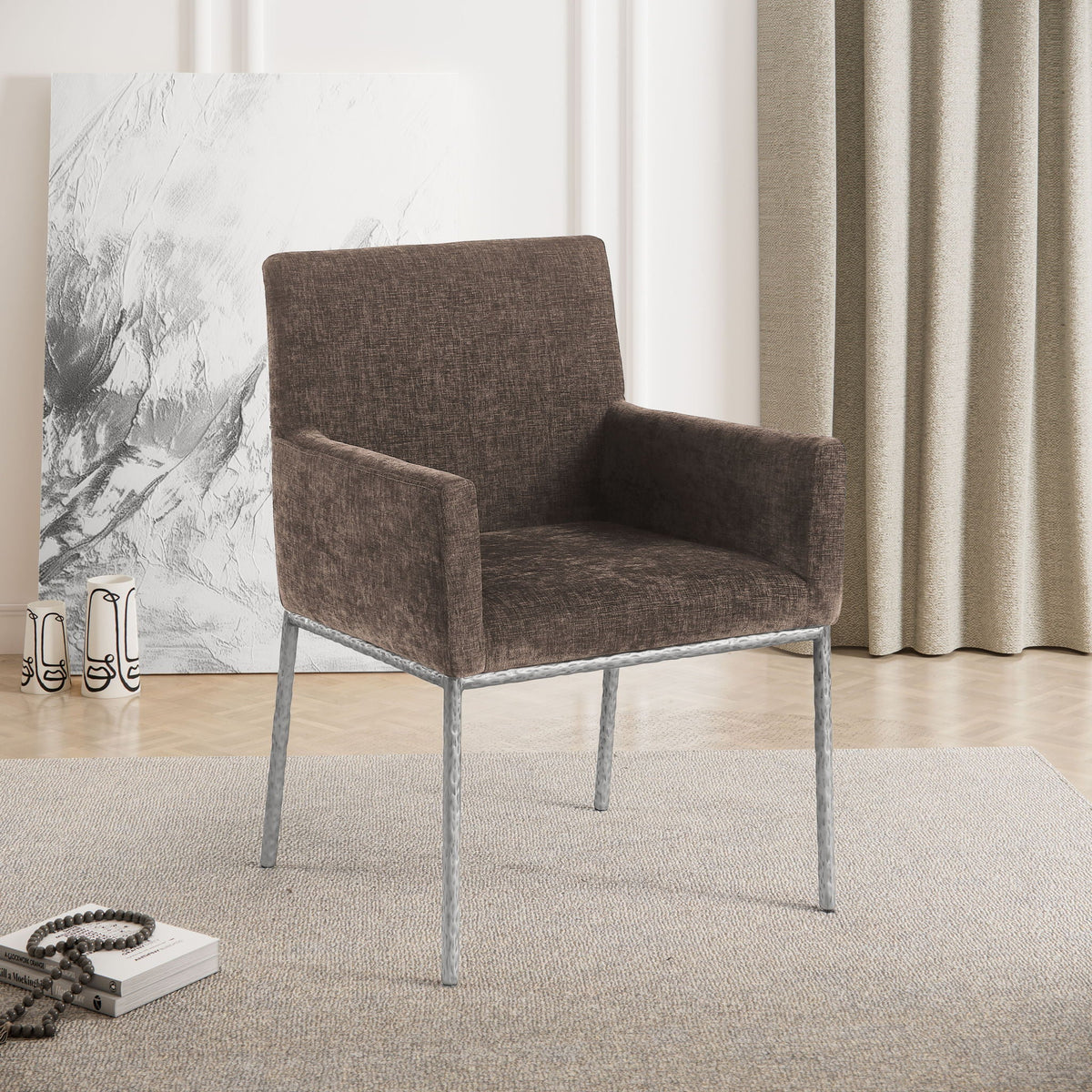 Reeves - Dining Chair With Silver Legs (Set of 2)