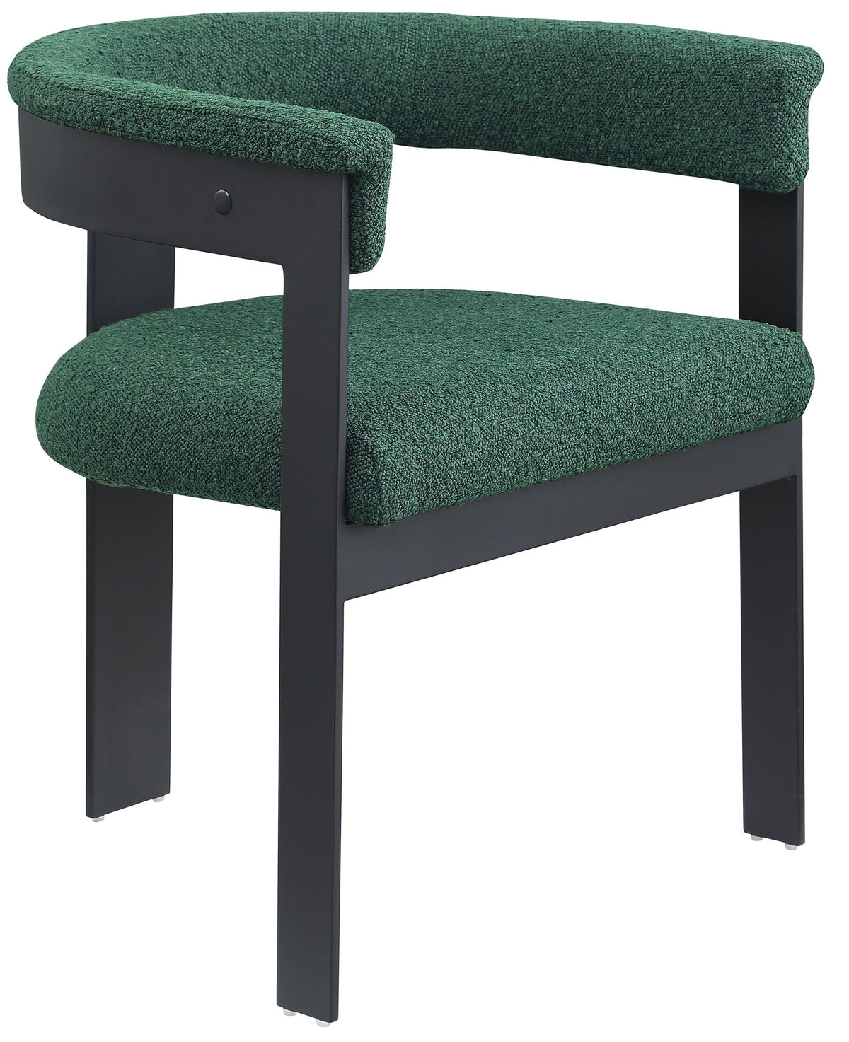 Romeo - Boucle Dining Chair With Black Base (Set of 2)