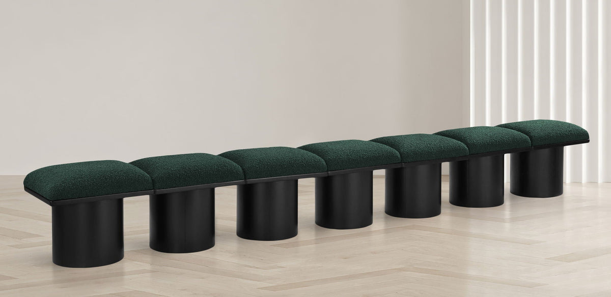 Pavilion - 7 Piece Modular Bench With Black Base