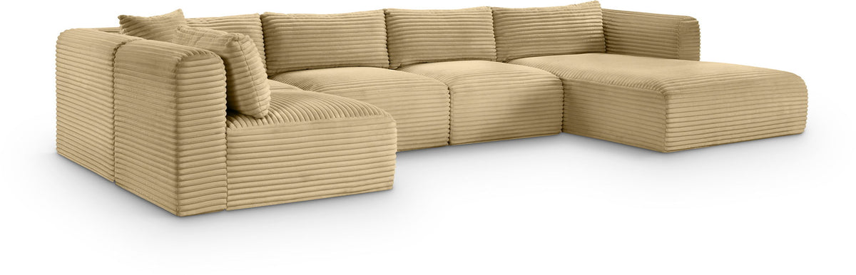 Shaggy - 5 Piece Modular U-Shaped Sectional