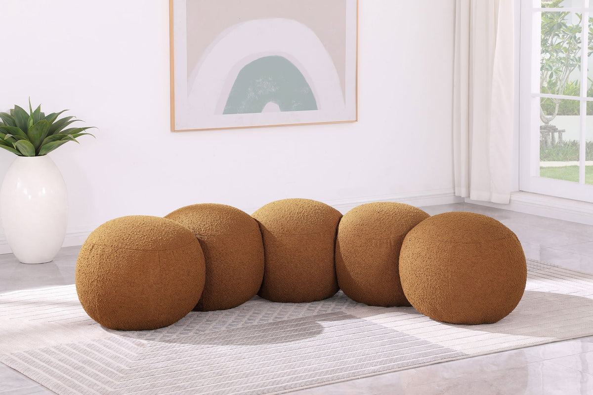 Apollo - Boucle Fabric Bench