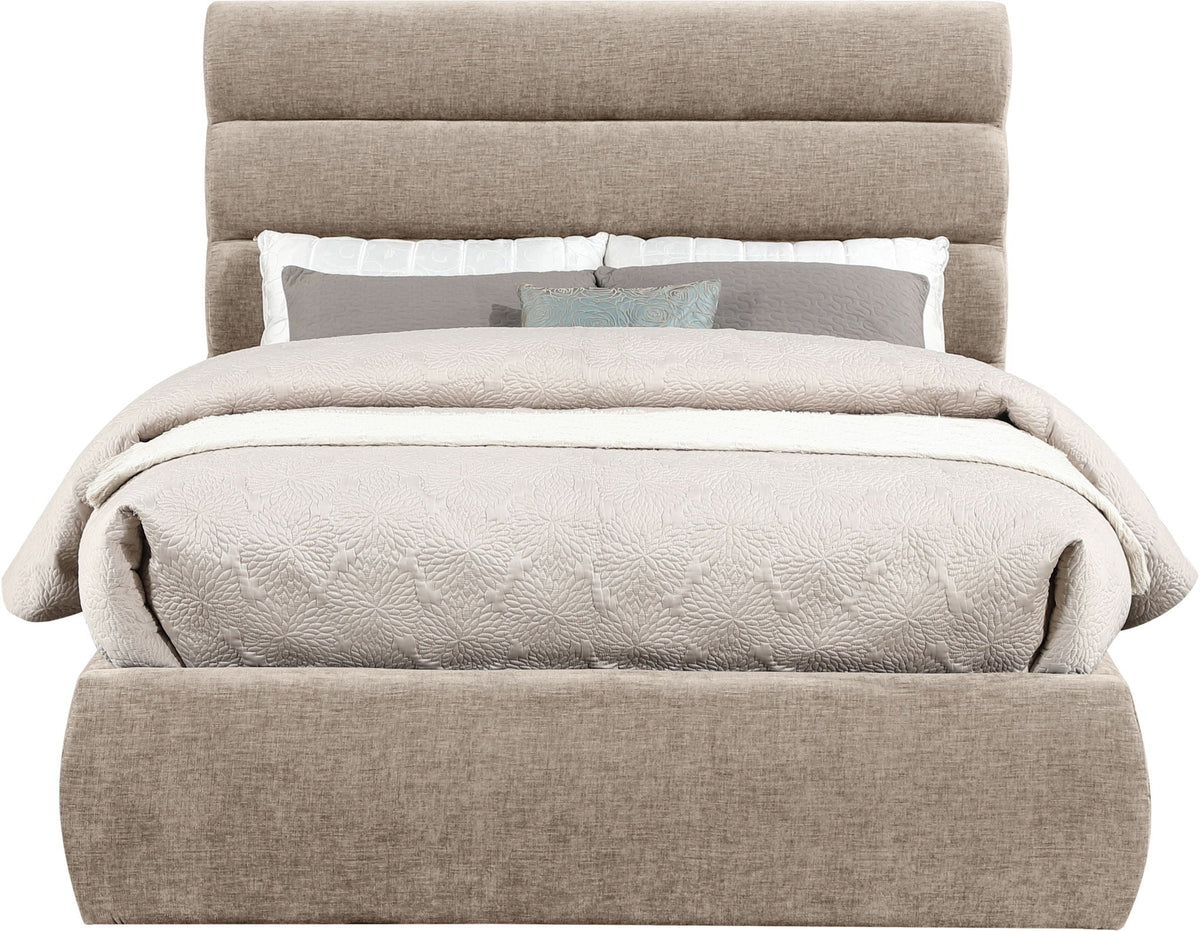 Adam - Chenille Fabric Bed With 52" Headboard
