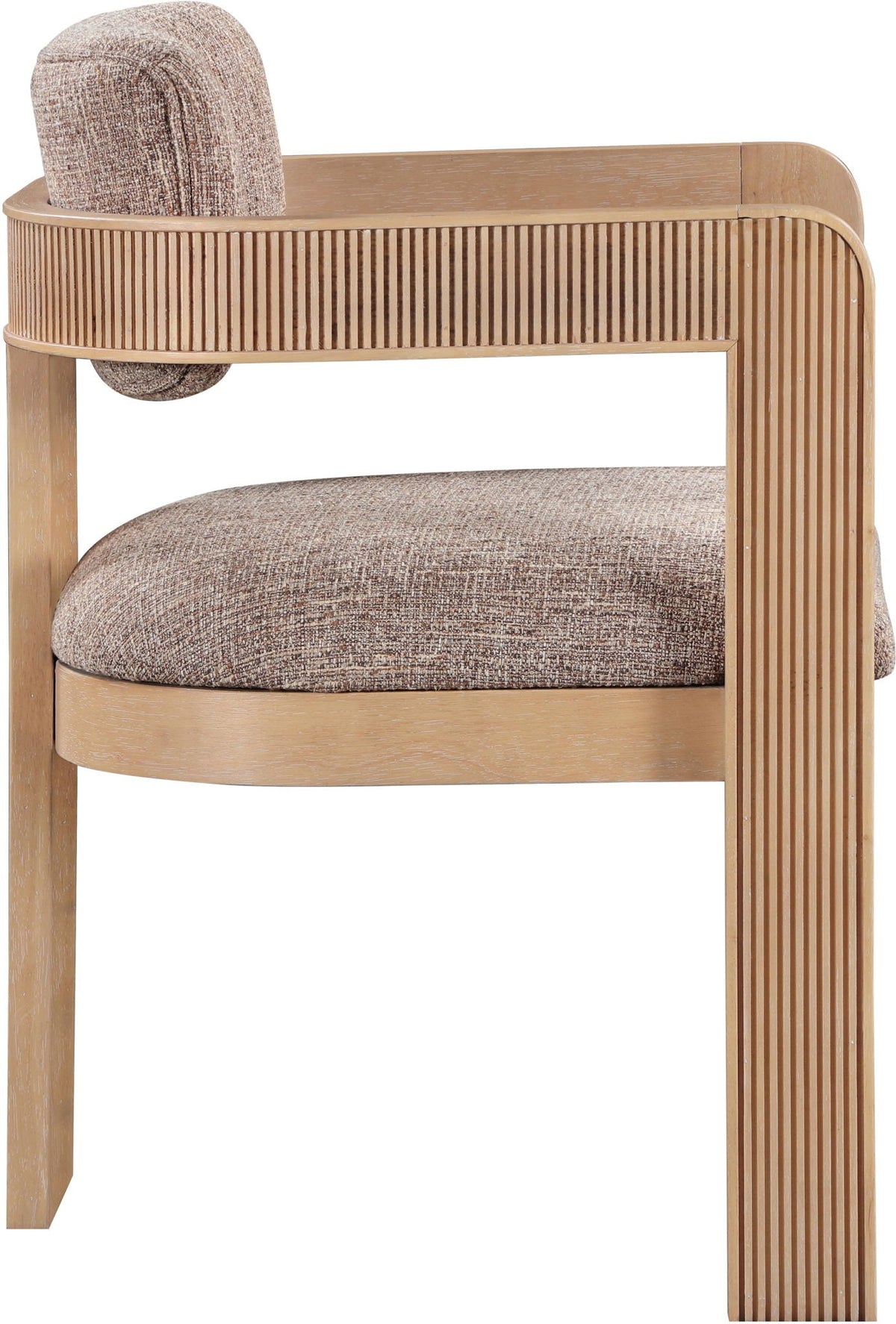 Sacha - Linen Dining Chair With Natural Base (Set of 2)