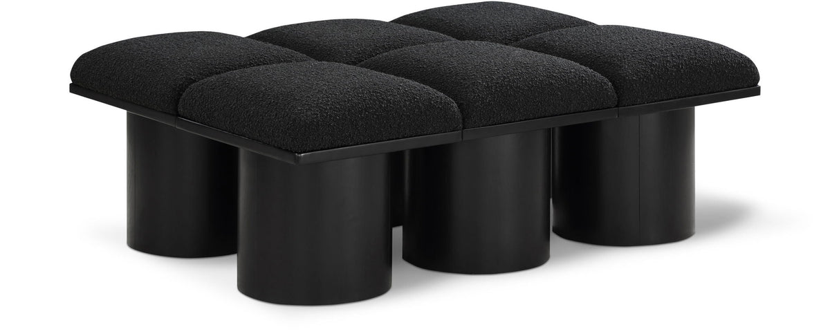 Pavilion - 6 Piece Modular Bench With Black Base