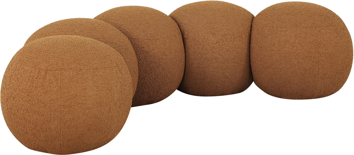 Apollo - Boucle Fabric Bench