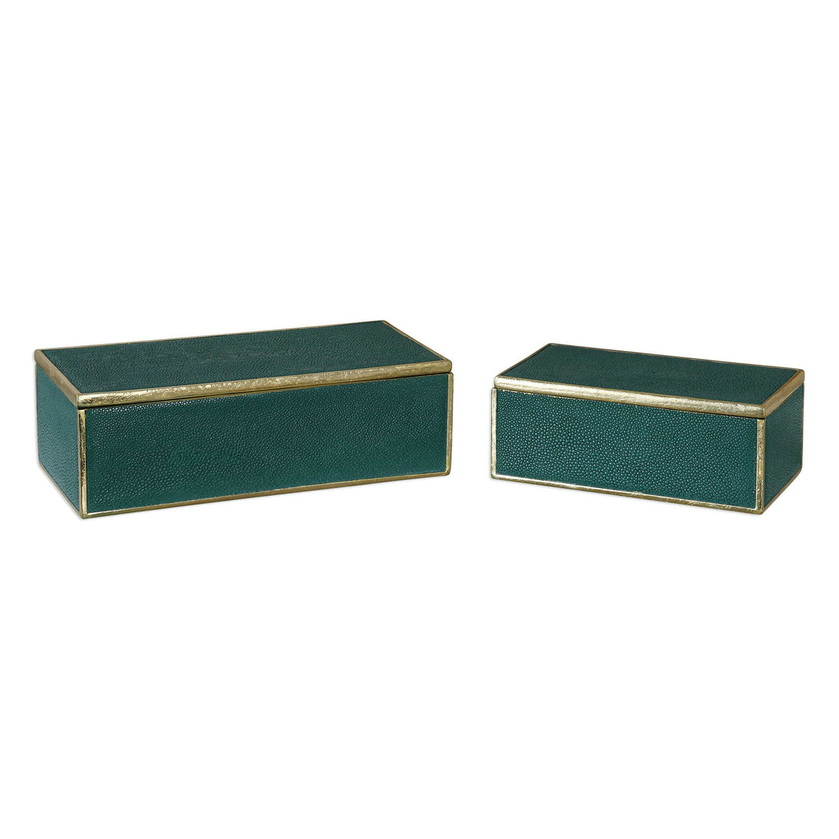 Karis - Boxes (Set of 2) - Emerald Green