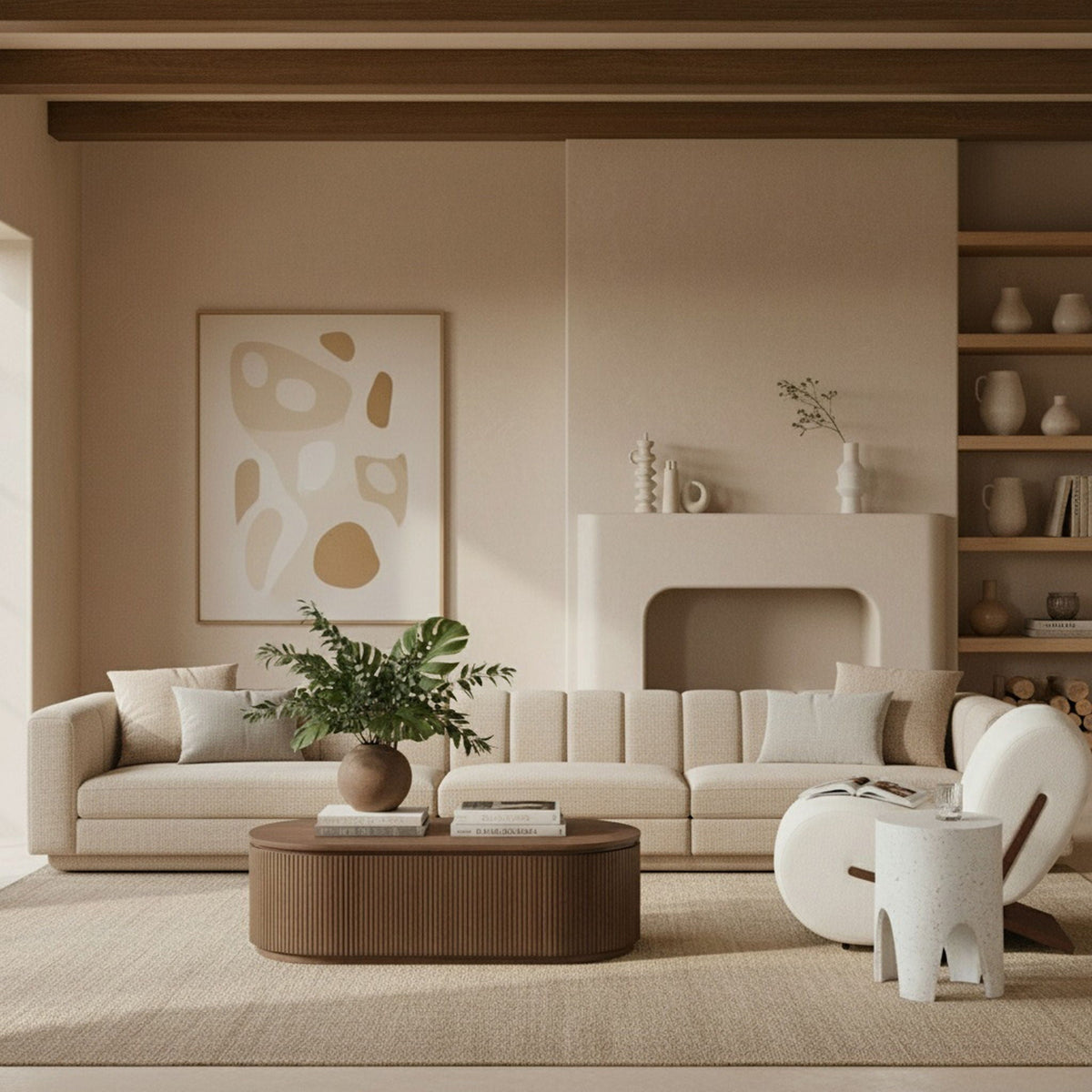 Modari - Sectional - Beige