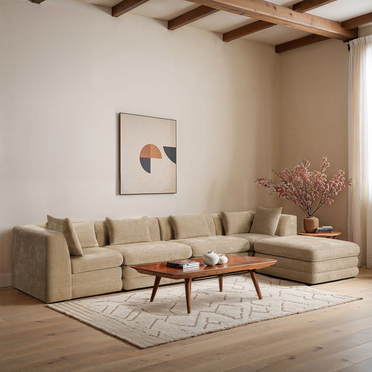 Stellar - 5 Piece Upholstered Modular Sectional