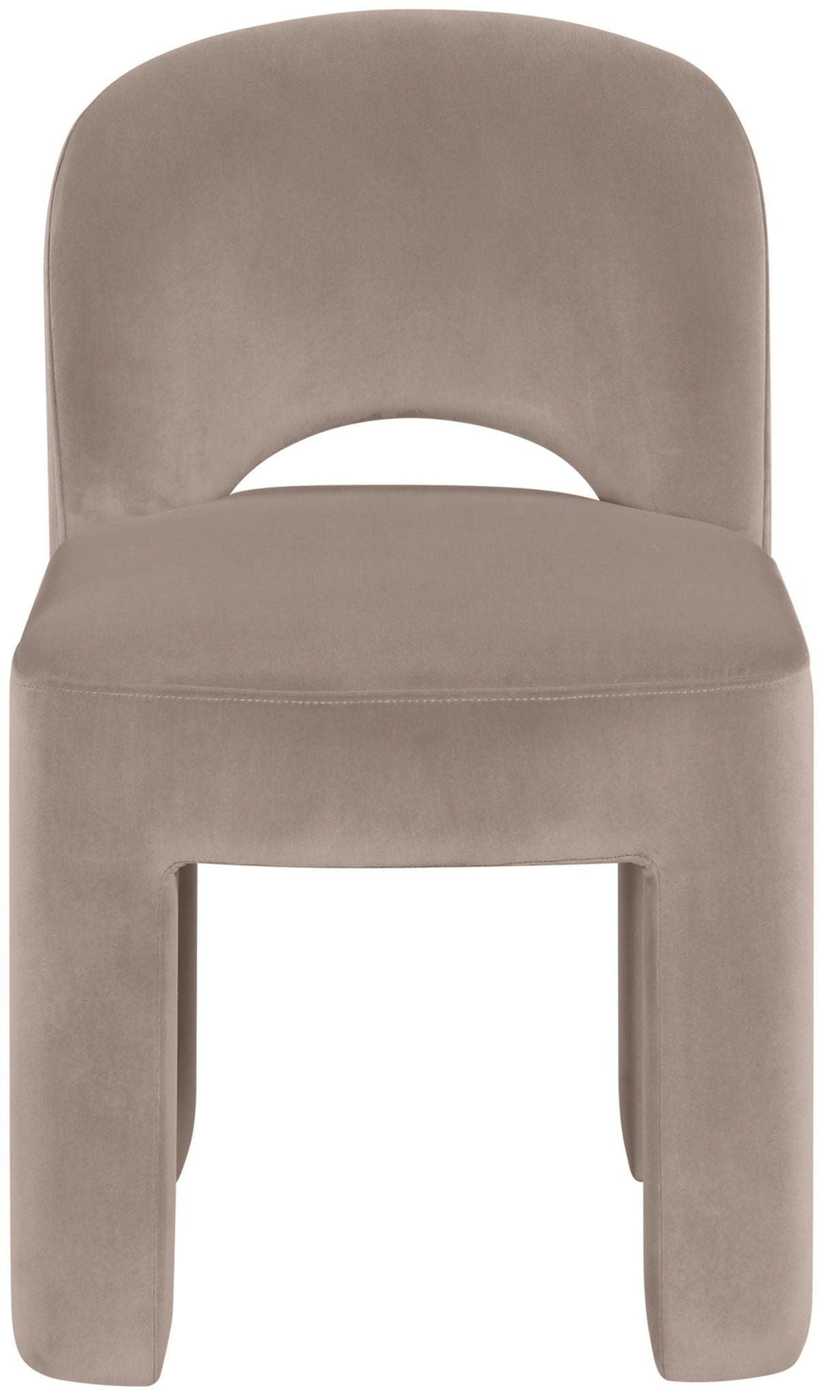Celine - Velvet Performance Fabric Upholstered Dining Chair (Set of 2) - Taupe