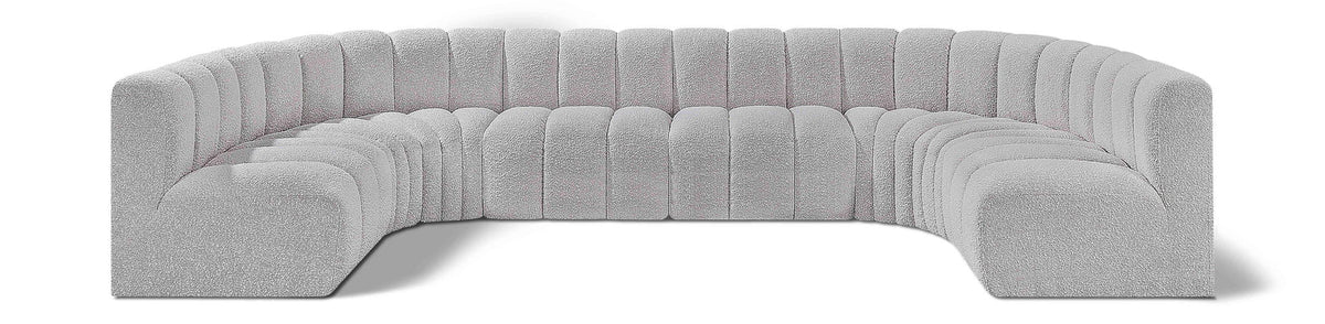 Arc - Boucle Fabric 8 Piece Modular Sofa