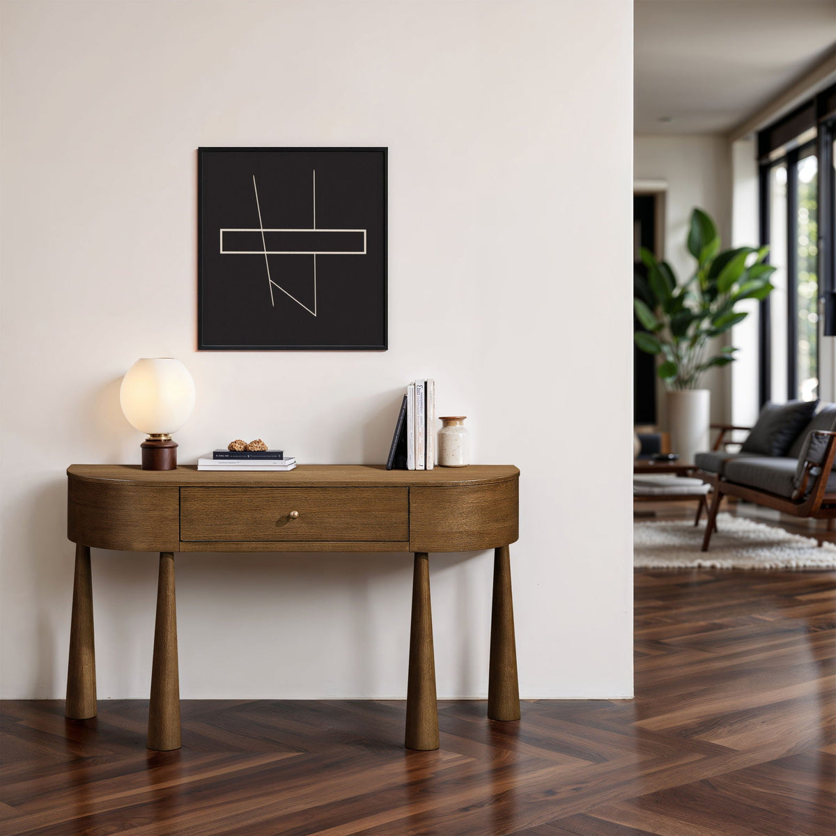 Oasis - Acacia Veneer And Solid Wood Console Table