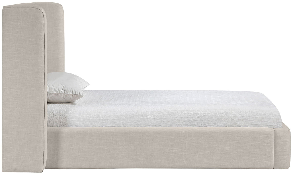 Kendall - Linen Textured Fabric Upholstered Bed