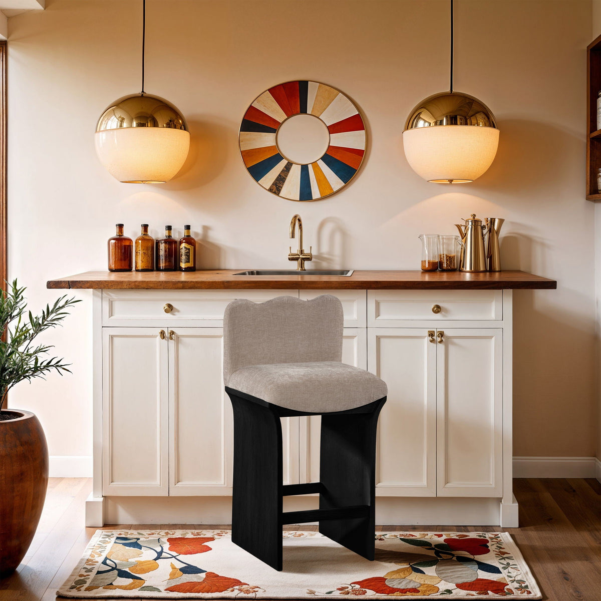Shaw - Counter Stool - Black Base
