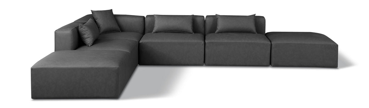 Cube - 6 Piece Modular Corner Armless Sectional