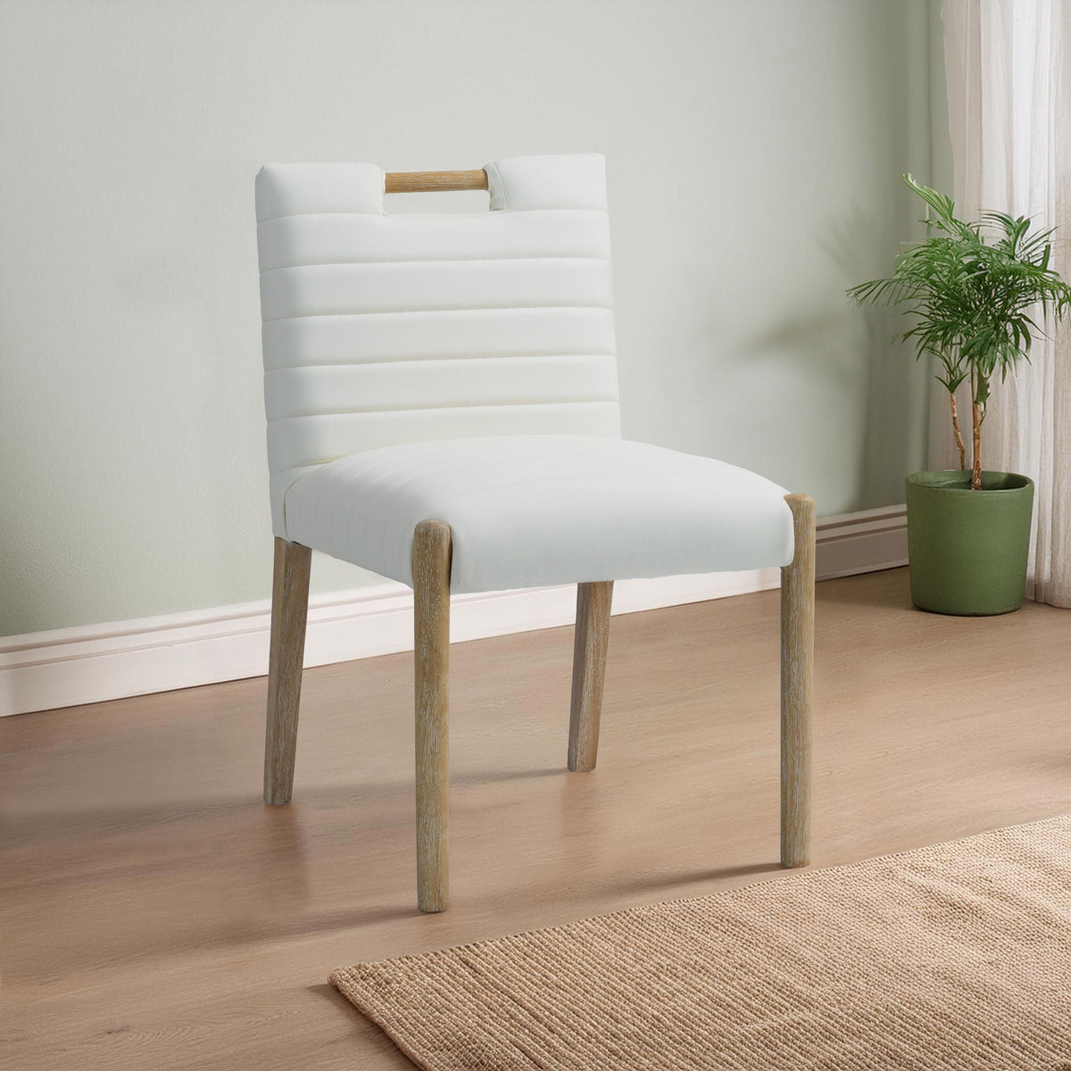Aimee - Dining Side Chair (Set of 2) - Light Brown Legs