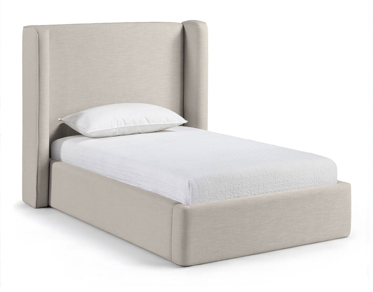 Kendall - Linen Textured Fabric Upholstered Bed