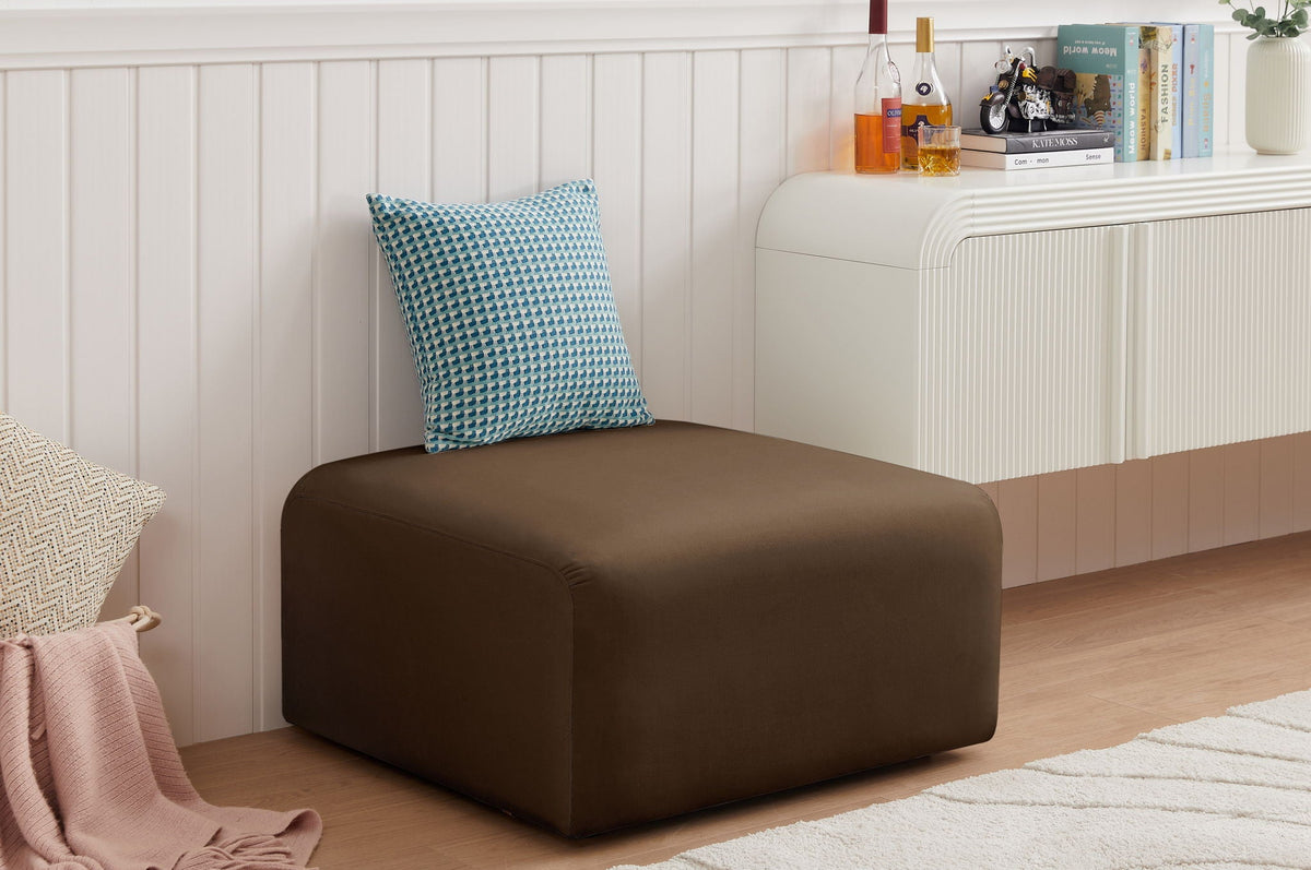Arc - Velvet Ottoman