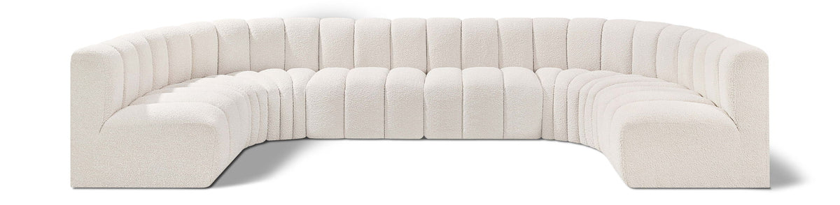 Arc - Boucle Fabric 8 Piece Modular Sofa