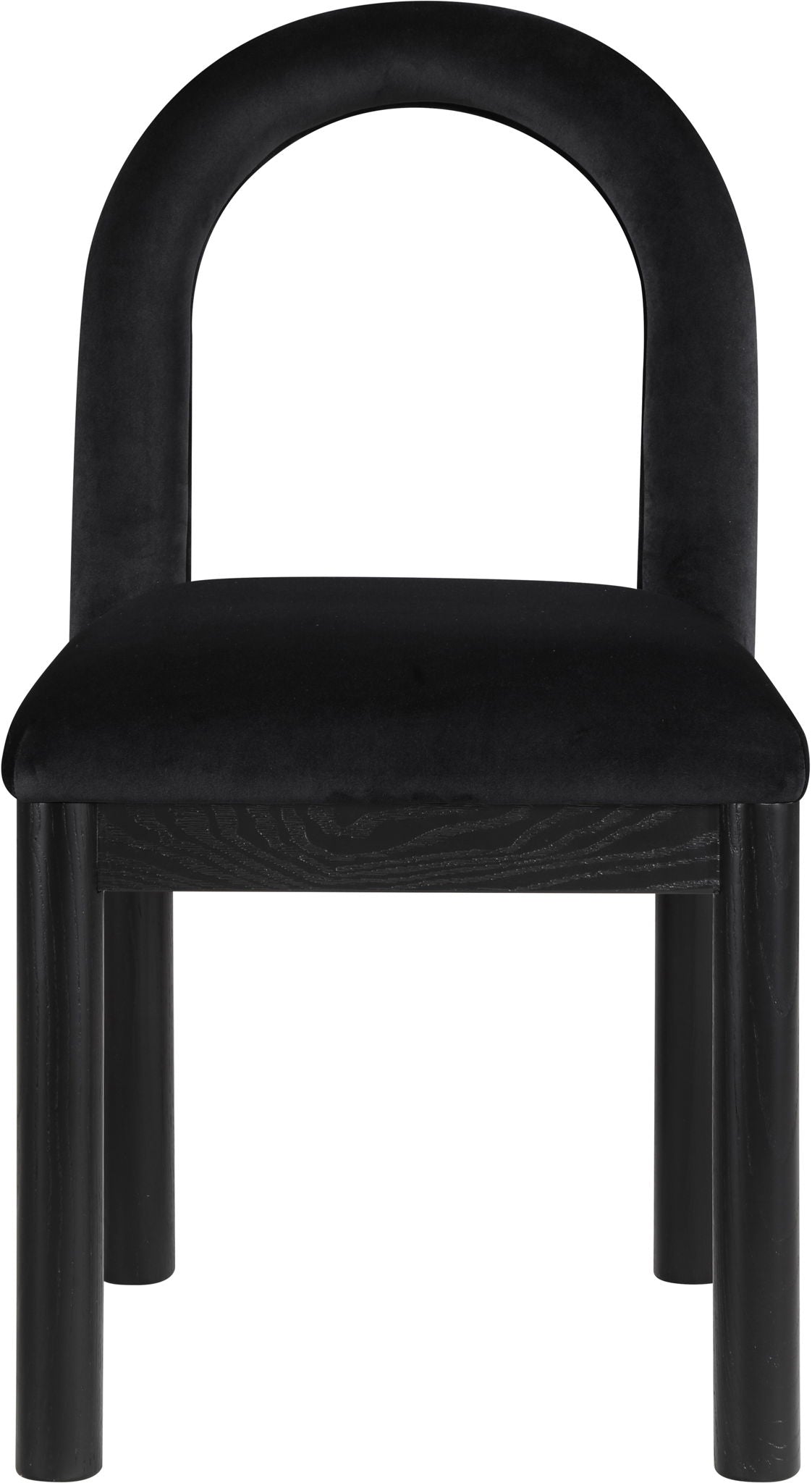 Conrad - Velvet Dining Chair With Black Legs