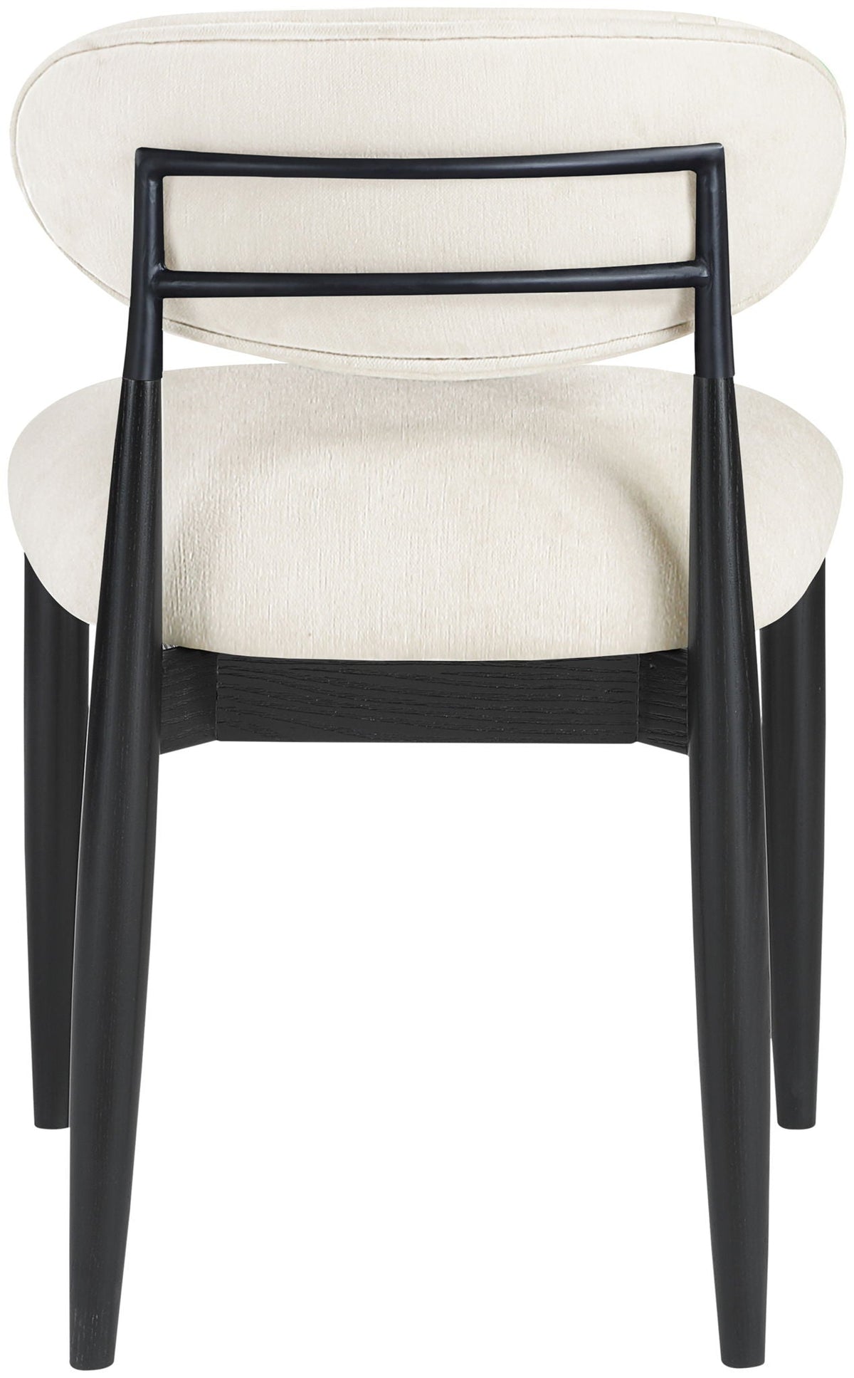 Riccio - Fabric Dining Side Chair (Set of 2) - Black Frame