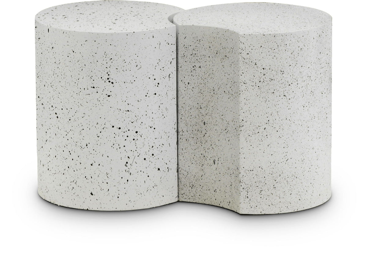 Dimple - End Table - Terazzo Finish