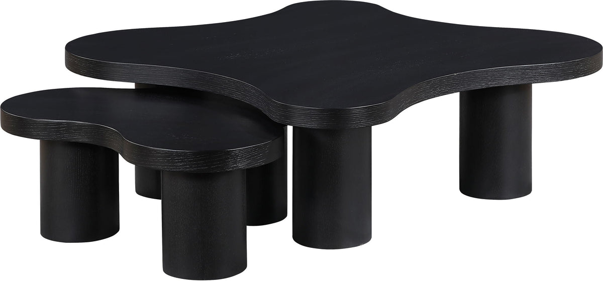 Cove - Oak Veneer And Solid Wood 2 Piece Coffee Table