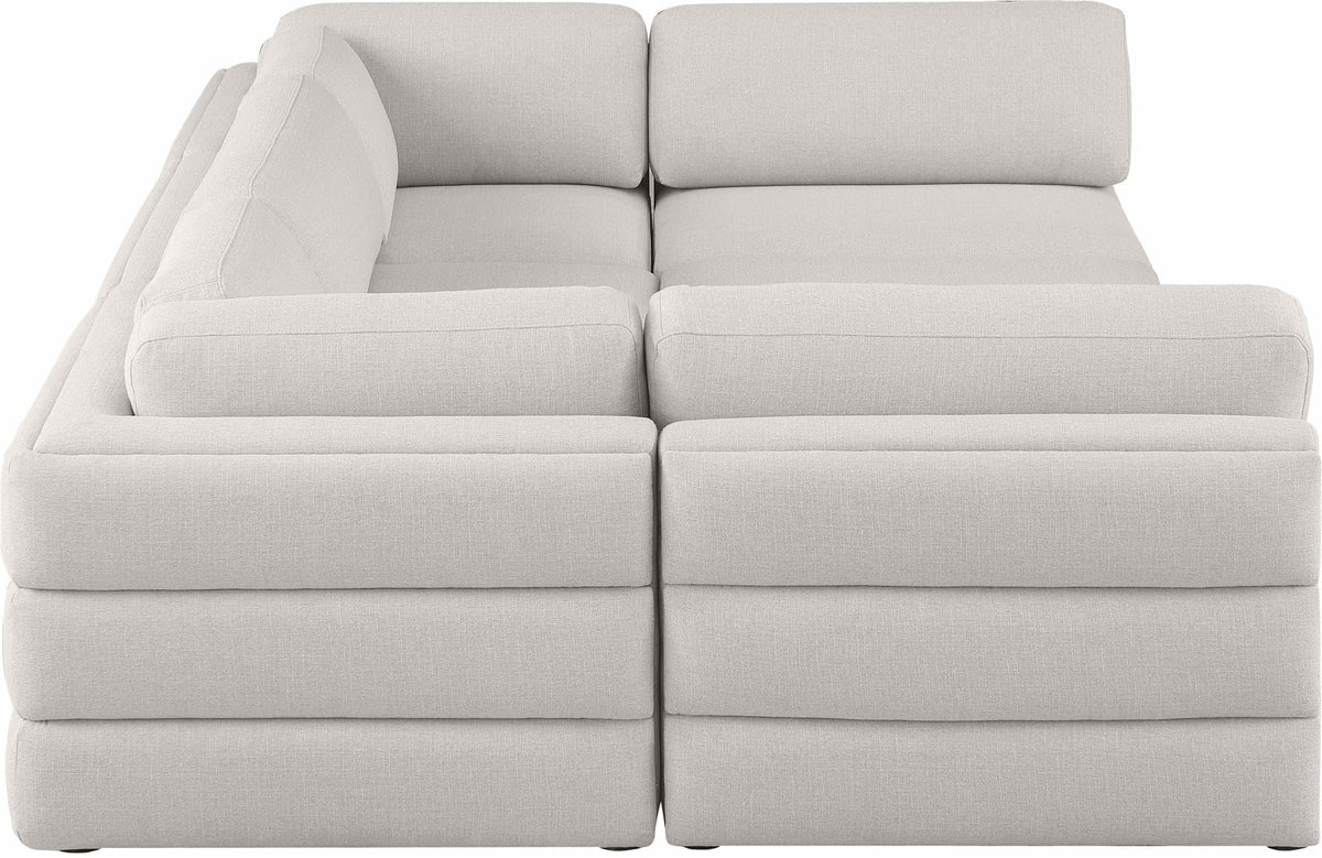Beckham - 6 Piece Modular U-Shaped Armless Sectional