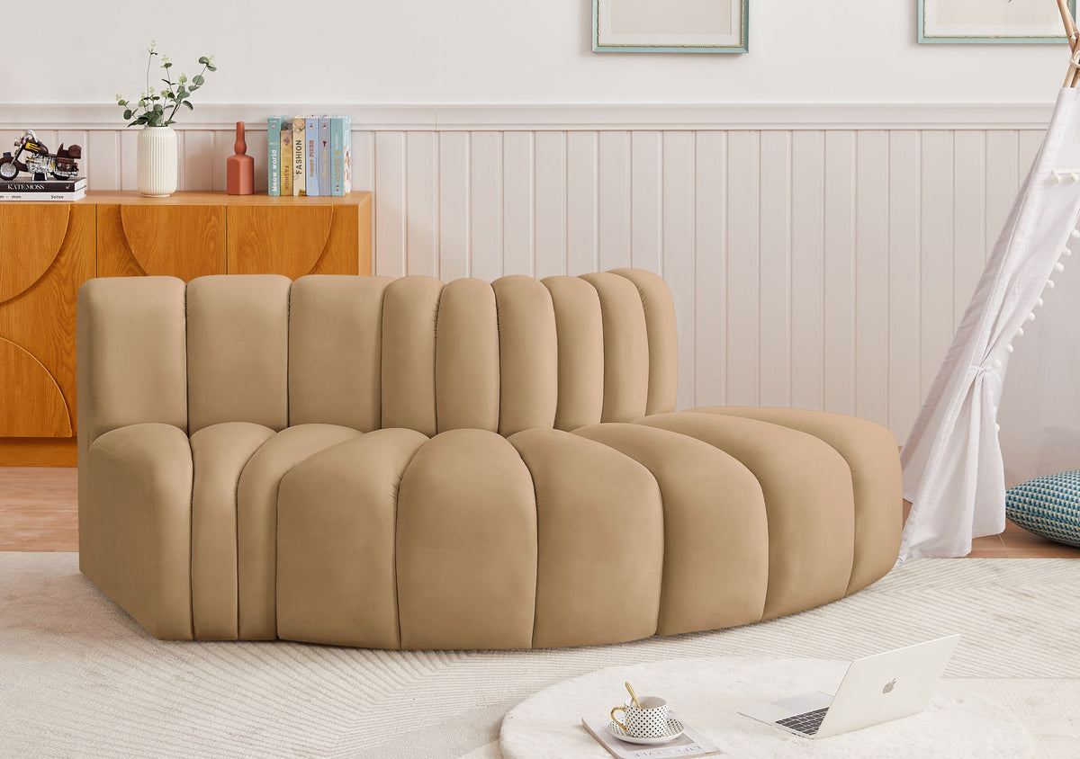 Arc - Velvet 3 Piece Modular Sofa