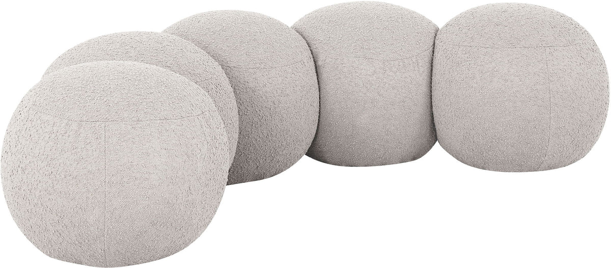 Apollo - Boucle Fabric Bench