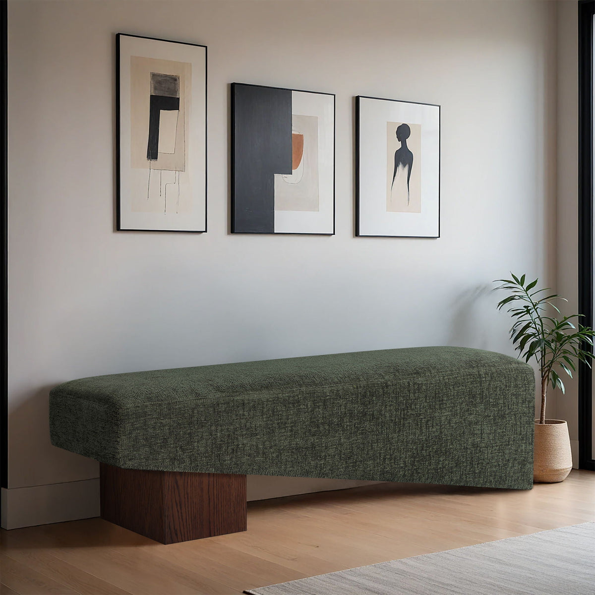 Alora - Bench - Dark Brown Base