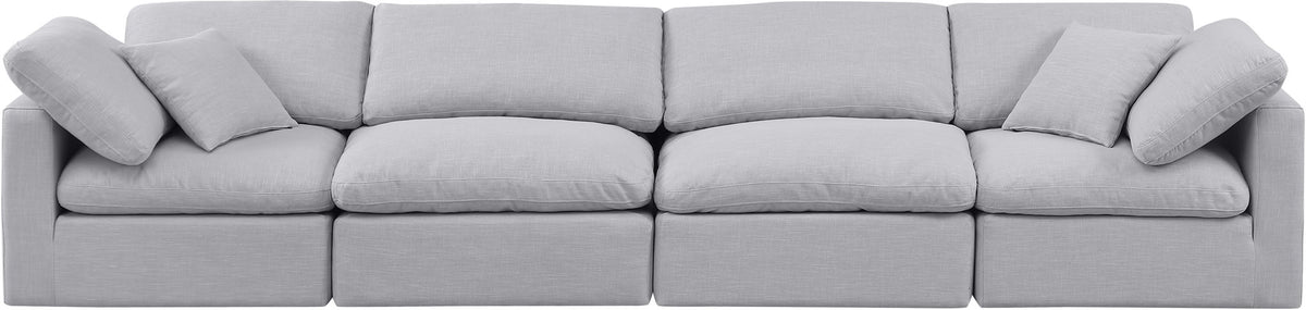 Indulge - Linen 4 Seat Modular Sofa