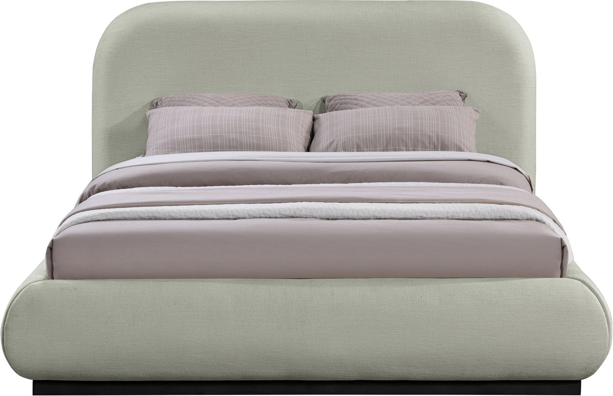Vaughn - Chenille Bed With Black Base