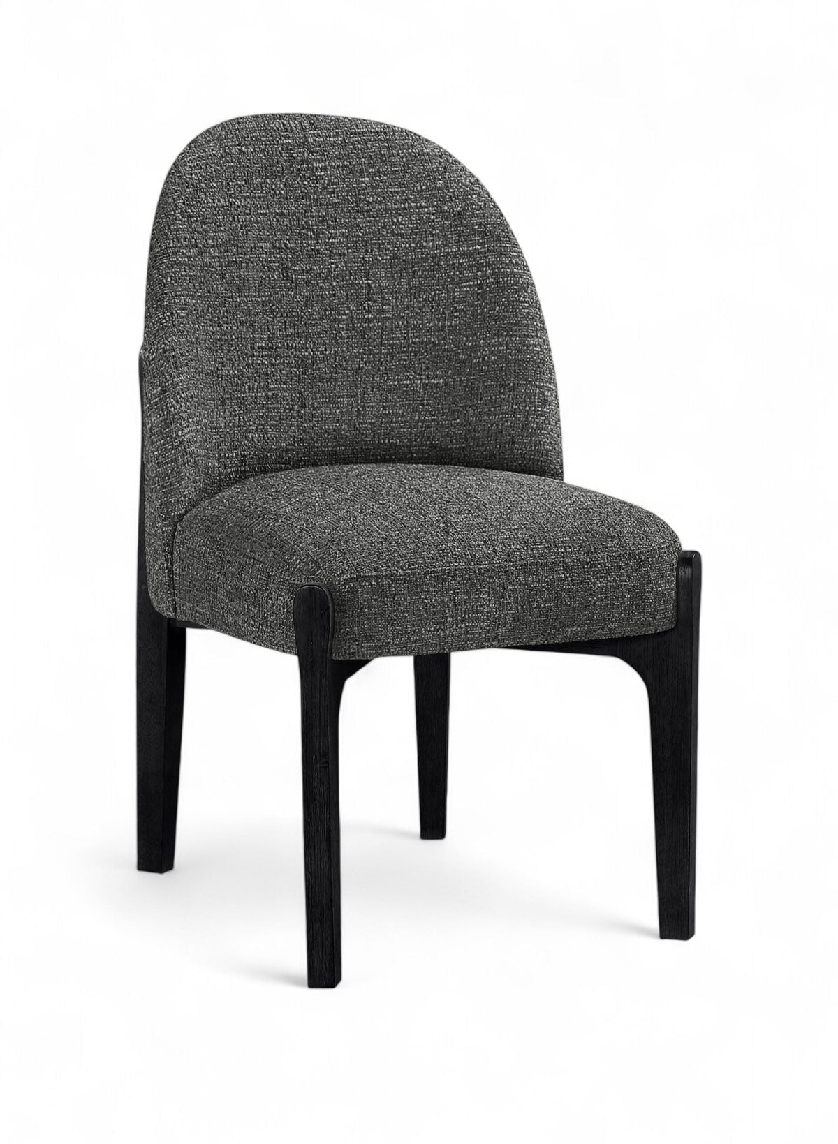 Torino - Upholstered Dining Chair With Brushed Black Base (Set of 2)